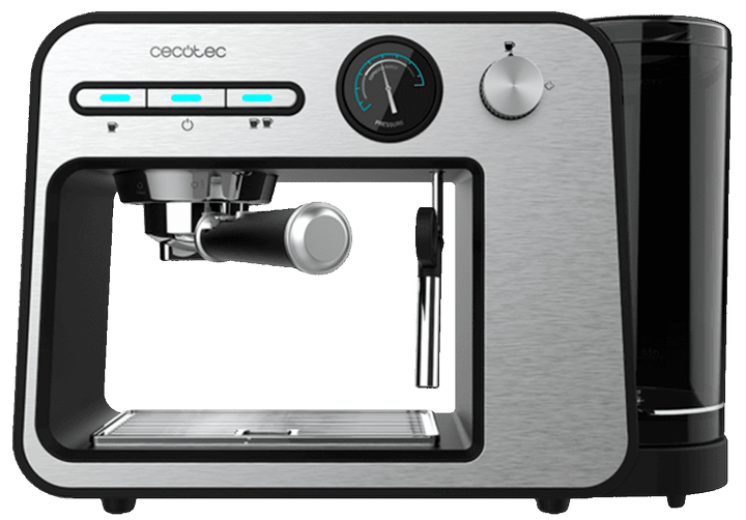 Кофеварка рожковая CECOTEC Cumbia Power Espresso 20 Square Pro (CCTC-01983) - фото Кофеварка рожковая CECOTEC Cumbia Power Espresso 20 Square Pro (CCTC-01983) - фото - интернет-магазин электроники и бытовой техники TTT