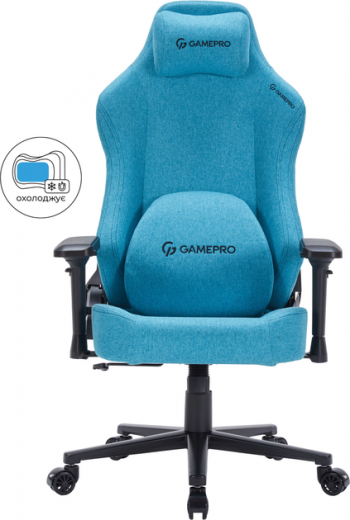 Кресло геймерское GamePro FGC750LB Size L Fabric Light Blue - фото Кресло геймерское GamePro FGC750LB Size L Fabric Light Blue - фото - интернет-магазин электроники и бытовой техники TTT