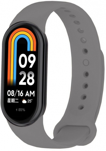 Ремешок BeCover для Xiaomi Mi Smart Band 8 (709397) Steel Gray - фото - интернет-магазин электроники и бытовой техники TTT