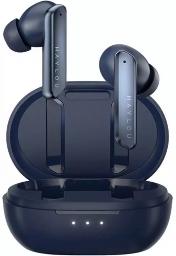 Беспроводные наушники Haylou W1 ANC (T007) TWS Dark Blue - фото - интернет-магазин электроники и бытовой техники TTT