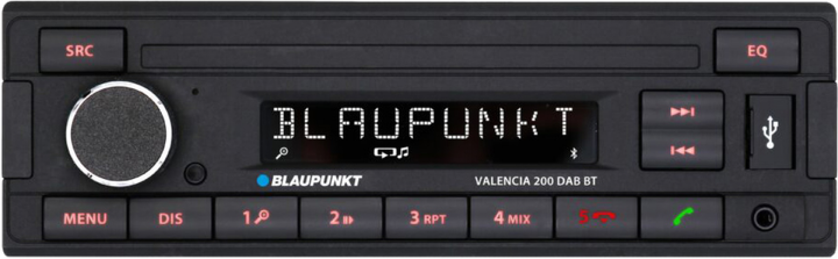 Автомагнитола Blaupunkt Valencia 200 DAB BT - фото Автомагнитола Blaupunkt Valencia 200 DAB BT - фото - интернет-магазин электроники и бытовой техники TTT