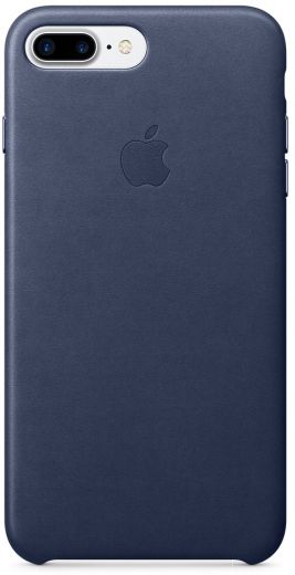 Панель Leather Case iPhone 7/8 Plus Midnight Blue - фото - інтернет-магазин електроніки та побутової техніки TTT