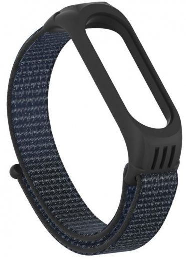Ремешок TPU Nylon Xiaomi Mi Band 5 Black - фото - интернет-магазин электроники и бытовой техники TTT