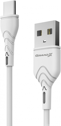 Кабель Grand-X USB Type-C 3A 1 м (PC-03W) White - фото - интернет-магазин электроники и бытовой техники TTT