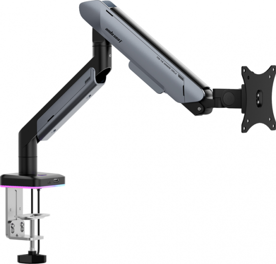 Настольное крепление для монитора Anda Seat Stealth Pro II RGB 17''-42'' (AD-W-A9X-1S-BT) Titanium  - фото - интернет-магазин электроники и бытовой техники TTT