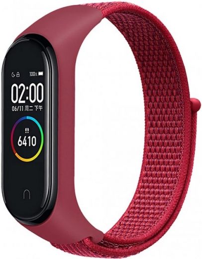 Ремінець BeCover Nylon Style для Xiaomi Mi Band 5 (BC_705431) Red - фото - інтернет-магазин електроніки та побутової техніки TTT