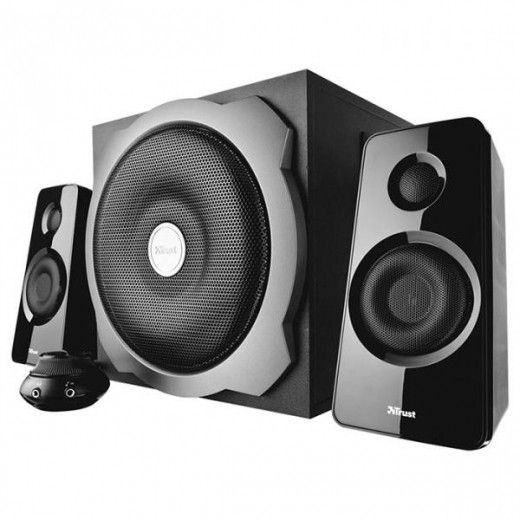 Акустическая система Trust Tytan 2.1 Subwoofer Speaker Set Black (19019) - фото - интернет-магазин электроники и бытовой техники TTT