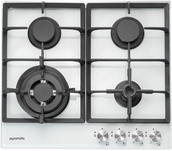 Варильна поверхня газова PYRAMIDA PFG 647 WHITE LUXE - фото Варильна поверхня газова PYRAMIDA PFG 647 WHITE LUXE - фото - інтернет-магазин електроніки та побутової техніки TTT