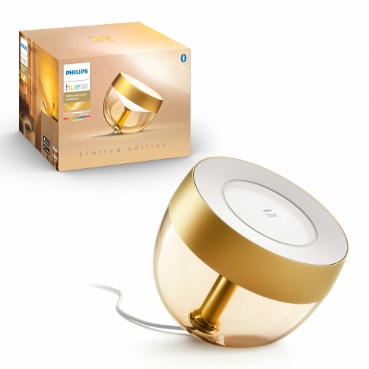 Світильник розумний Philips Hue Iris 2000K-6500K Color Bluetooth (929002376402) Gold - фото - інтернет-магазин електроніки та побутової техніки TTT