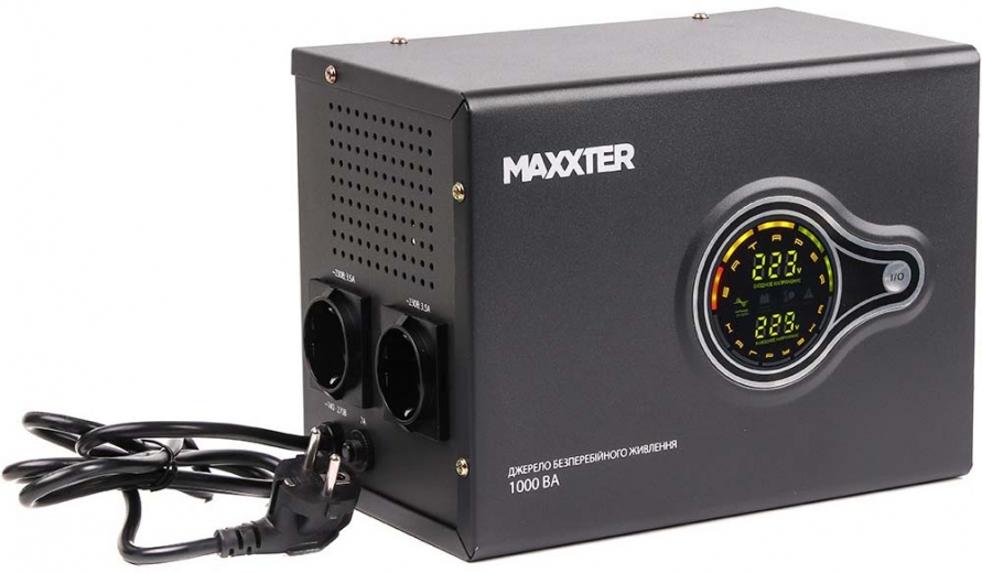 ДБЖ Maxxter MX-HI-PSW1000-01 1000VA - фото ДБЖ Maxxter MX-HI-PSW1000-01 1000VA - фото - інтернет-магазин електроніки та побутової техніки TTT