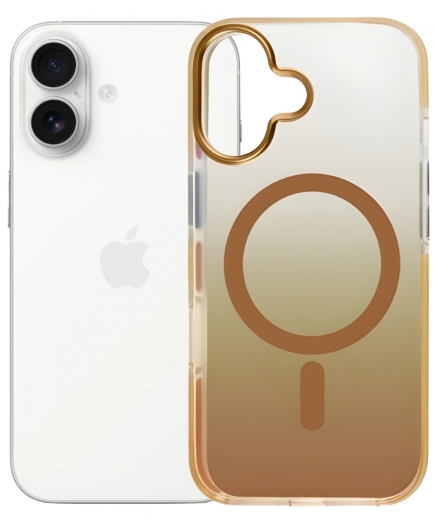 Панель BeCover FIBRA Shock-Proof case with MagSafe для Apple iPhone 17 (715444) Gold - фото - інтернет-магазин електроніки та побутової техніки TTT