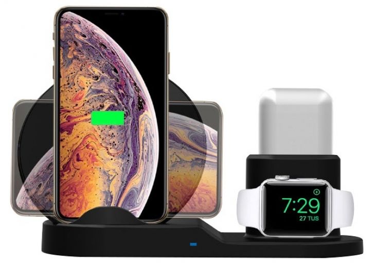 Беспроводное зарядное устройство BeCover BC-N30 (704091) Black - фото - интернет-магазин электроники и бытовой техники TTT