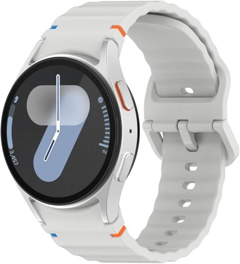 Ремінець BeCover Ribbed Tape для Samsung Galaxy Watch (20mm) 3 41mm/4/5/6/7 40-44mm (712045) Lite Gray - фото - інтернет-магазин електроніки та побутової техніки TTT