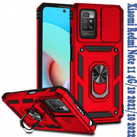 Панель BeCover Military для Xiaomi Redmi Note 11 4G/10 2021/10 2022 (BC_708230) Red - фото - интернет-магазин электроники и бытовой техники TTT