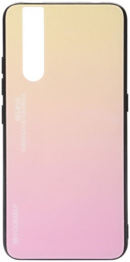 Панель BeCover Gradient Glass для Vivo V15 Pro (704039) Yellow-Pink - фото - интернет-магазин электроники и бытовой техники TTT