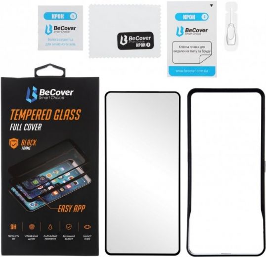 Захисне скло BeCover Premium Easy Installation для Xiaomi Redmi 9 / 9 Prime (705468) Black  - фото - інтернет-магазин електроніки та побутової техніки TTT