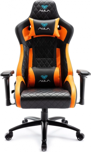 Крісло геймерське Aula F1031 Gaming Chair (6948391286211) Black+orange - фото - інтернет-магазин електроніки та побутової техніки TTT