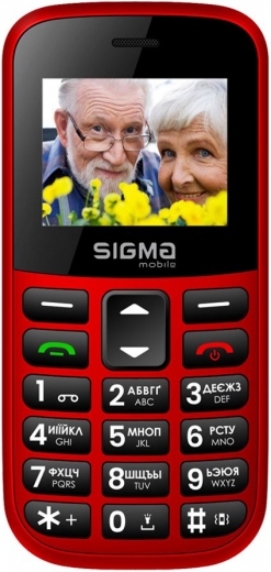Мобильный телефон Sigma mobile Comfort 50 Easy Type-C Red - фото - интернет-магазин электроники и бытовой техники TTT