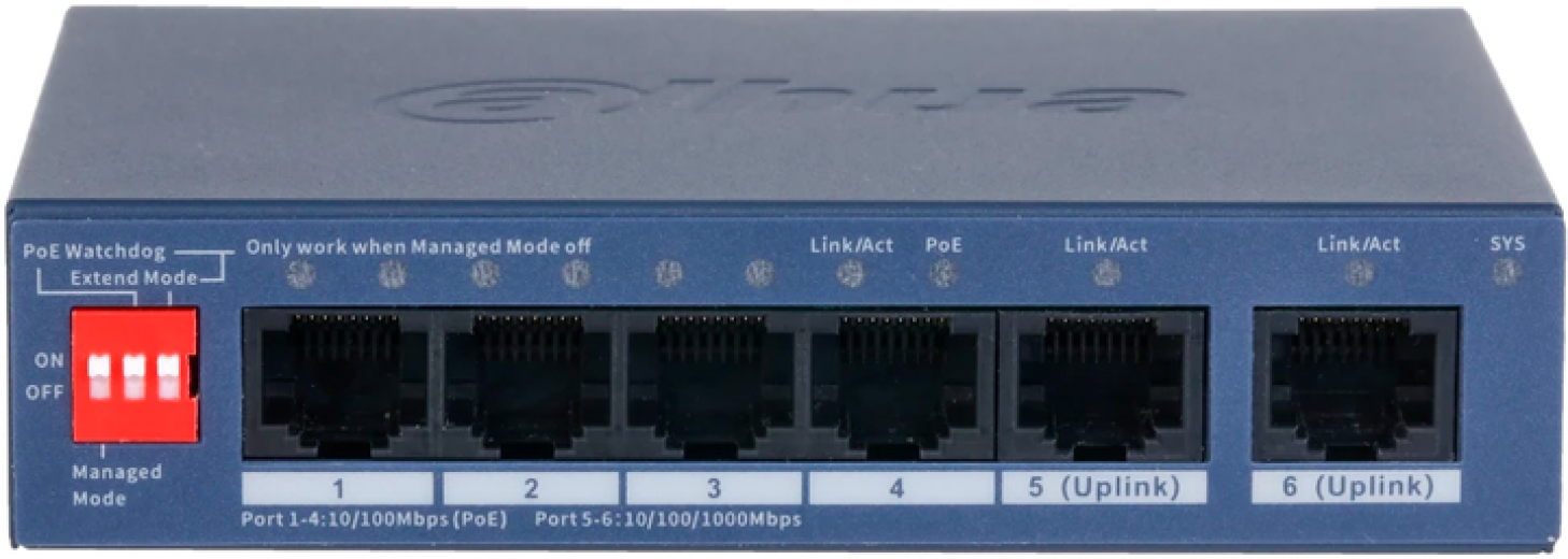 Коммутатор Dahua DH-CS4006-4ET2GT-36 - фото - интернет-магазин электроники и бытовой техники TTT