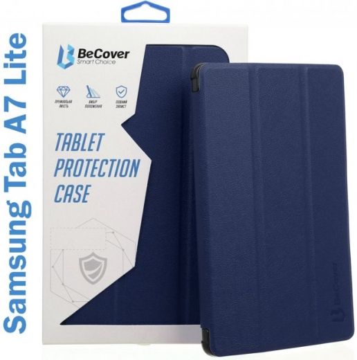 Чохол BeCover Smart Case для Samsung Galaxy Tab A7 Lite SM-T220 / SM-T225 (706454) Deep Blue  - фото Чохол BeCover Smart Case для Samsung Galaxy Tab A7 Lite SM-T220 / SM-T225 (706454) Deep Blue  - фото - інтернет-магазин електроніки та побутової техніки TTT