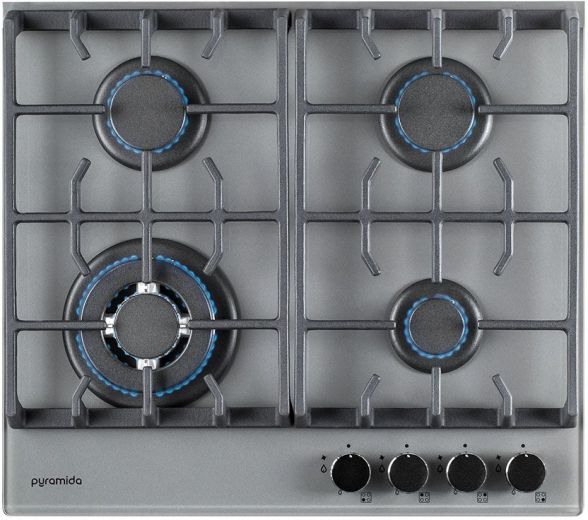Варильна поверхня газова PYRAMIDA PFG 647 GRAY LUXE - фото Варильна поверхня газова PYRAMIDA PFG 647 GRAY LUXE - фото - інтернет-магазин електроніки та побутової техніки TTT