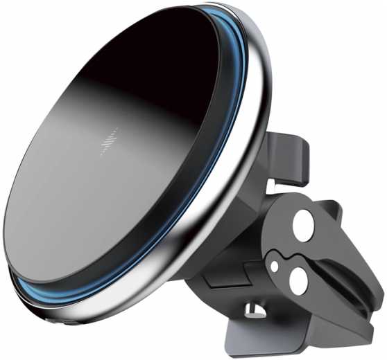 Автодержатель с беспроводной зарядкой Proove Magnetic Magic Circle 15W (448880012) Silver - фото Автодержатель с беспроводной зарядкой Proove Magnetic Magic Circle 15W (448880012) Silver - фото - интернет-магазин электроники и бытовой техники TTT