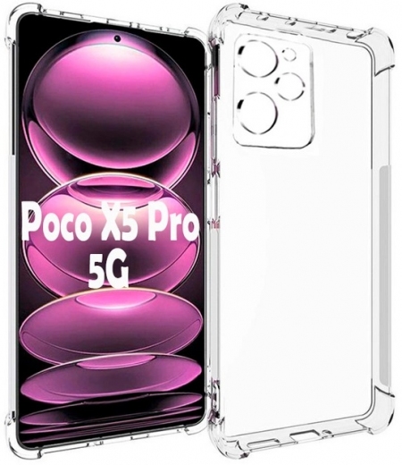 Панель BeCover Anti-Shock для Poco X5 Pro 5G (708896) Clear - фото - интернет-магазин электроники и бытовой техники TTT