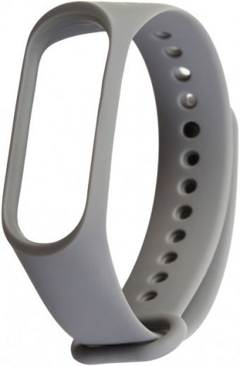 Ремешок для Xiaomi Mi Band 3/4 Grey - фото - интернет-магазин электроники и бытовой техники TTT