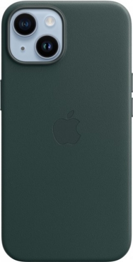 Панель Apple MagSafe Leather Case для Apple iPhone 14 (MPP53RM/A) Forest Green - фото - интернет-магазин электроники и бытовой техники TTT