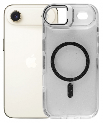 Панель BeCover FIBRA Star Shine with MagSafe для Apple iPhone 17 Air (715418) Black - фото - интернет-магазин электроники и бытовой техники TTT
