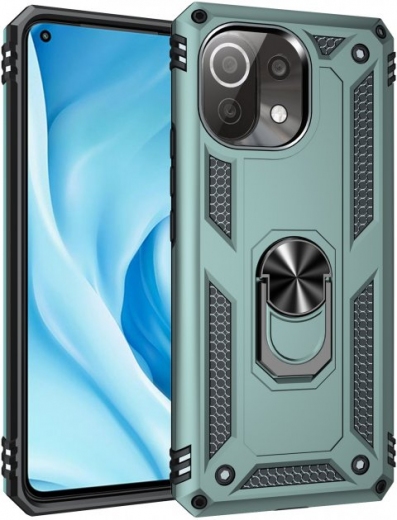 Панель BeCover Military для Xiaomi Mi 11 Lite / Mi 11 Lite 5G (706645) Dark Green - фото - интернет-магазин электроники и бытовой техники TTT