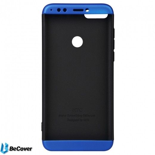 Панель BeCover Super-protect Series для Huawei Y7 Prime 2018 (702248) Black-Blue - фото - інтернет-магазин електроніки та побутової техніки TTT