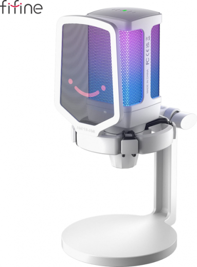 Мікрофон Fifine Q6W USB White - фото Мікрофон Fifine Q6W USB White - фото - інтернет-магазин електроніки та побутової техніки TTT