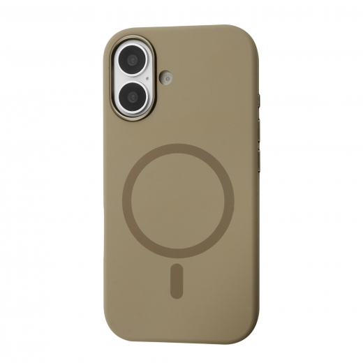 Панель BeCover FIBRA Silicone OmniMag для Apple iPhone 16 (716224) Brown - фото - интернет-магазин электроники и бытовой техники TTT