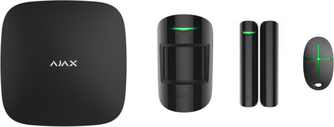 Комплект охранной сигнализации Ajax StarterKit 2 (000023479) Black  - фото - интернет-магазин электроники и бытовой техники TTT