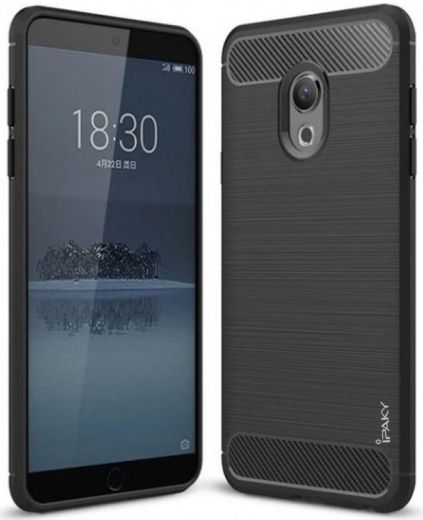 Накладка iPaky TPU Shockproof Lasi Series Meizu 15 Black - фото - интернет-магазин электроники и бытовой техники TTT