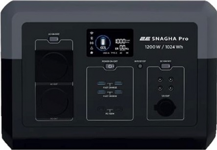 Зарядная станция 2E Snagha Pro / 1200 Вт / 1024 Вт⋅ч / LiFePO4 (2E-PPS1210-PRO) - фото Зарядная станция 2E Snagha Pro / 1200 Вт / 1024 Вт⋅ч / LiFePO4 (2E-PPS1210-PRO) - фото - интернет-магазин электроники и бытовой техники TTT