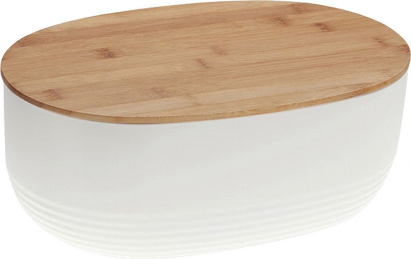 Хлебница Kela Namur 37.5х23х14 (12060) Белая  - фото - интернет-магазин электроники и бытовой техники TTT