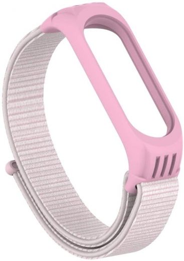 Ремінець TPU Nylon Xiaomi Mi Band 5 Pearl powder - фото - інтернет-магазин електроніки та побутової техніки TTT