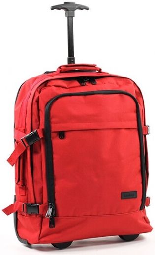 Сумка-рюкзак на колесах Members Essential On-Board 33 (922523) Red - фото - інтернет-магазин електроніки та побутової техніки TTT
