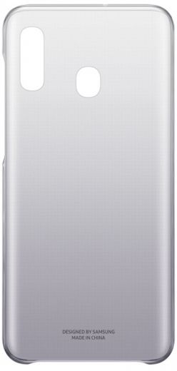 Чохол Samsung Gradation Cover для Samsung Galaxy A20 (EF-AA205CBEGRU) Bkack - фото - інтернет-магазин електроніки та побутової техніки TTT