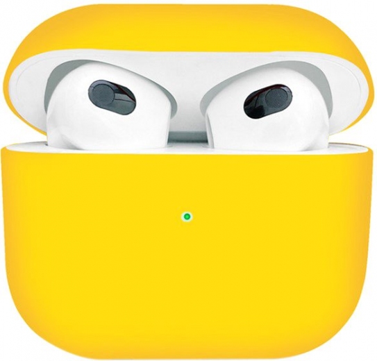 Чехол Silicon BeCover для Apple AirPods (3nd Gen) (707233) Yellow - фото - интернет-магазин электроники и бытовой техники TTT