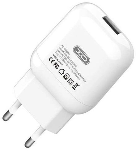Сетевое зарядное устройство XO L37 1USB 2.1A White - фото Сетевое зарядное устройство XO L37 1USB 2.1A White - фото - интернет-магазин электроники и бытовой техники TTT