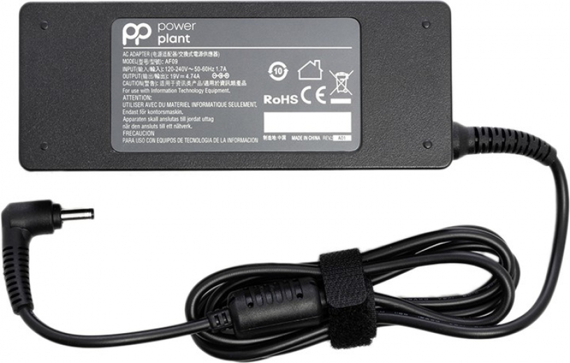 Блок живлення PowerPlant для ноутбука Asus 4.0х1.35 мм (19V 90W 4.74A) (AS90F4014) - фото - інтернет-магазин електроніки та побутової техніки TTT