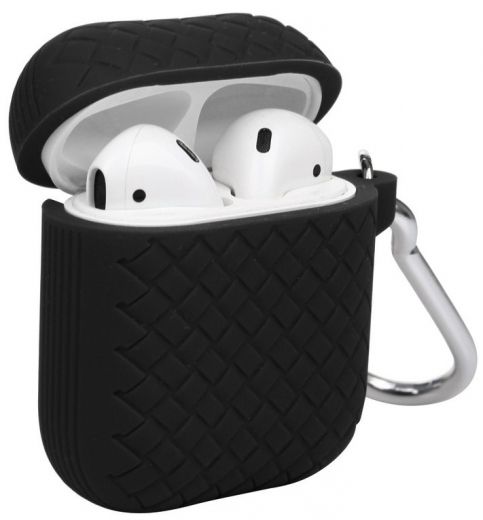 Чохол Weave Series i-Smile для Apple AirPods IPH1461 (BC_703337) Black - фото - інтернет-магазин електроніки та побутової техніки TTT
