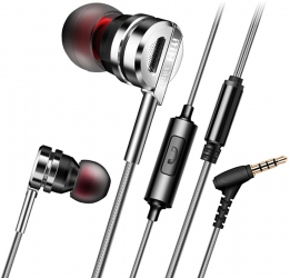 Наушники QKZ DM9 Mic Silver Наушники QKZ DM9 Mic Silver