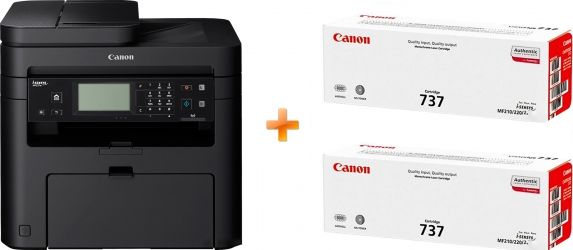 БФП Canon i-SENSYS MF237w with Wi-Fi (1418C162, 1418C170, 1418C161) Bundle: + 2 Картриджі Canon 737 БФП Canon i-SENSYS MF237w with Wi-Fi (1418C162, 1418C170, 1418C161) Bundle: + 2 Картриджі Canon 737