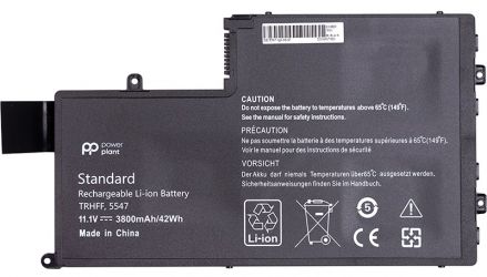 Акумулятор PowerPlant для ноутбуків DELL Inspiron 15 5547 (TRHFF) 11.1V 3800mAh (NB441419)
