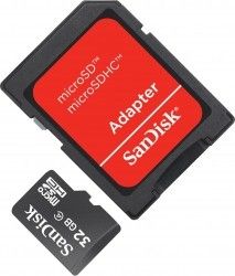 Карта памяти SanDisk MicroSD 32GB Class 4 + SD-adapter (SDSDQM-032G-B35A) Карта памяти SanDisk MicroSD 32GB Class 4 + SD-adapter (SDSDQM-032G-B35A)