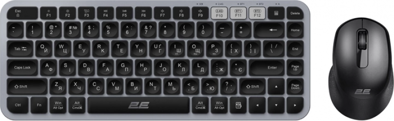Комплект беспроводной 2E MK430 WL/BT EN/UK (2E-MK430WBGR_UA) Black/Grey  Комплект беспроводной 2E MK430 WL/BT EN/UK (2E-MK430WBGR_UA) Black/Grey
